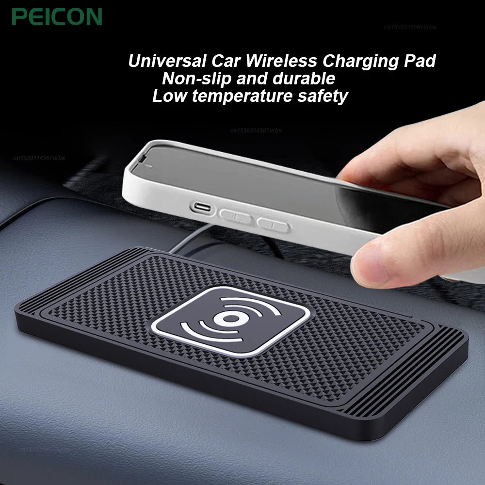 Car Wireless Charger Silicone Pad Stand for Iphone Fast Charge Apple Charger Wireless Car Charger for Iphone 14 13 12 11 Samsung