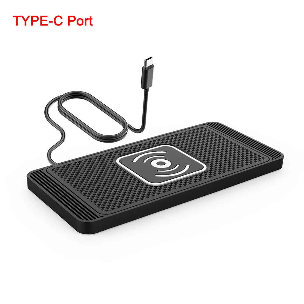 Car Wireless Charger Silicone Pad Stand for Iphone Fast Charge Apple Charger Wireless Car Charger for Iphone 14 13 12 11 Samsung